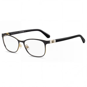 Kate Spade New York 101698 Black Rectangle Eyeglasses for Women, Metal frame