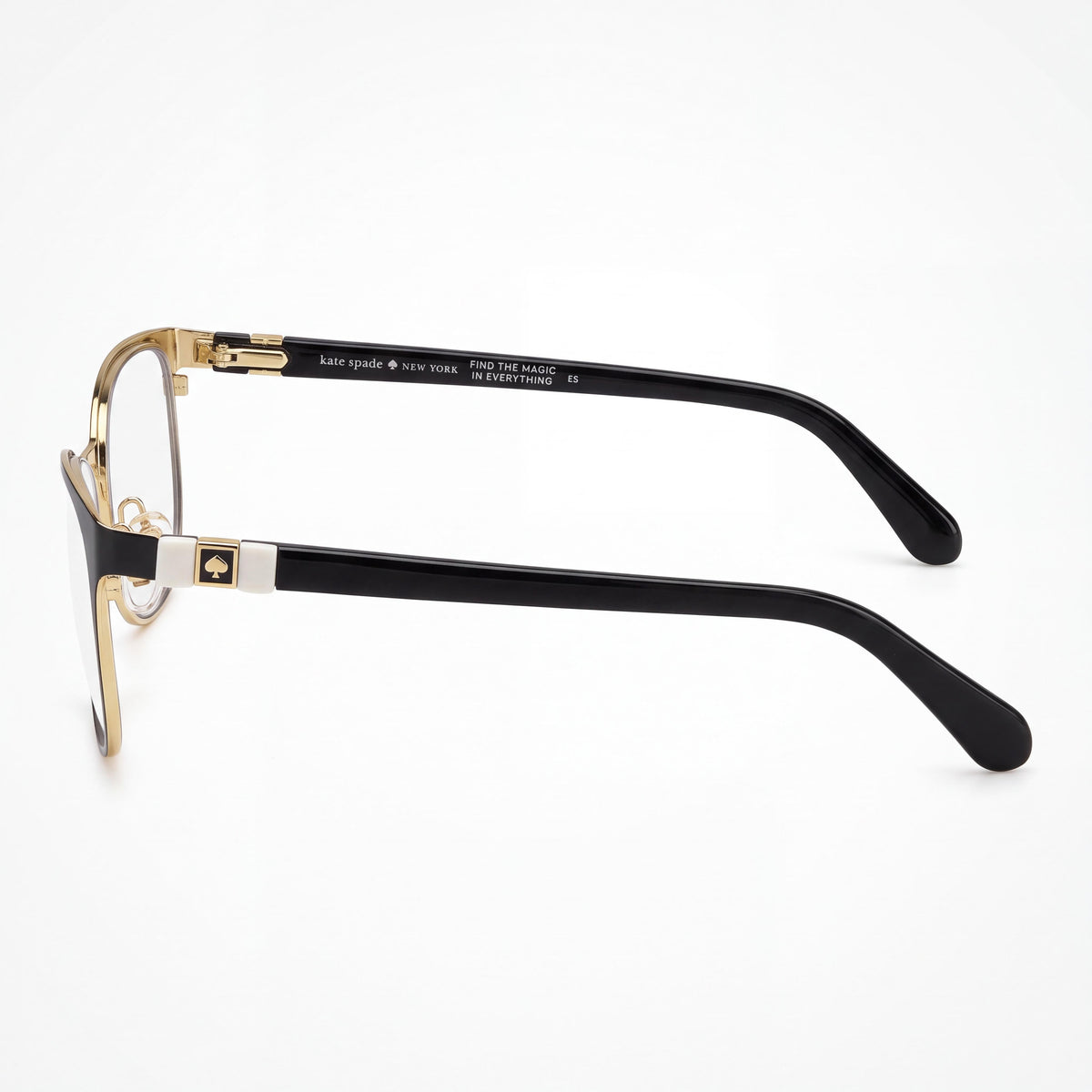 Gafas rectangulares Kate Spade New York Jonae para mujer, negras, 51 mm, Photo 3