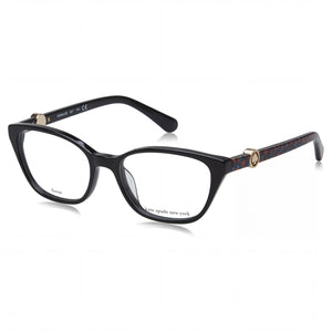 Kate Spade New York Emmalee Black Cat Eye Eyeglasses for Women, Plastic frame