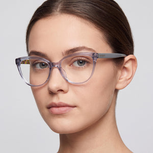 Kate Spade New York 107434KB75417 Rectangle Eyeglasses Unisex — interior view, Polycarbonate demo lenses