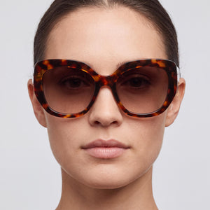 Kate Spade New York 206537 Square Sunglasses Women — side view, Polarized Brown lens