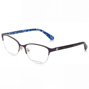 Kate Spade New York ADALINA Black Rectangle Eyeglasses for Women, Metal frame