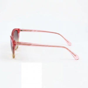 Kate Spade New York ADELINE/G/S Cat Eye Sunglasses Women — side view, Non-Polarized Pink Shaded Yellow lens