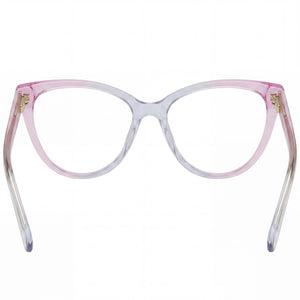 Kate Spade New York Aubrie Cat Eye Eyeglasses Women — side view, Pink Plastic temples