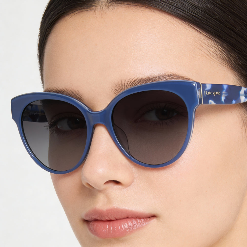 Kate Spade New York Aubriella/G/S Cat Eye Sunglasses Women — side view, Non-Polarized lens