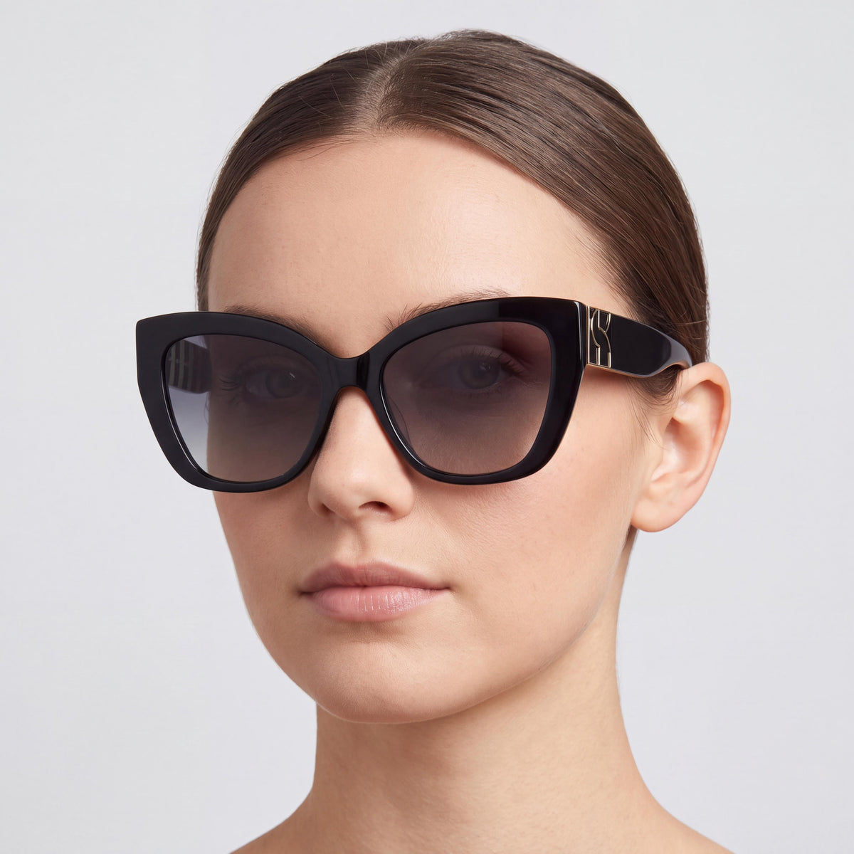 kate spade new york Gafas de sol de acetato negro para mujer modernas con 100% protección UVA y UVB, lentes grises degradadas de 54 mm, Photo 4