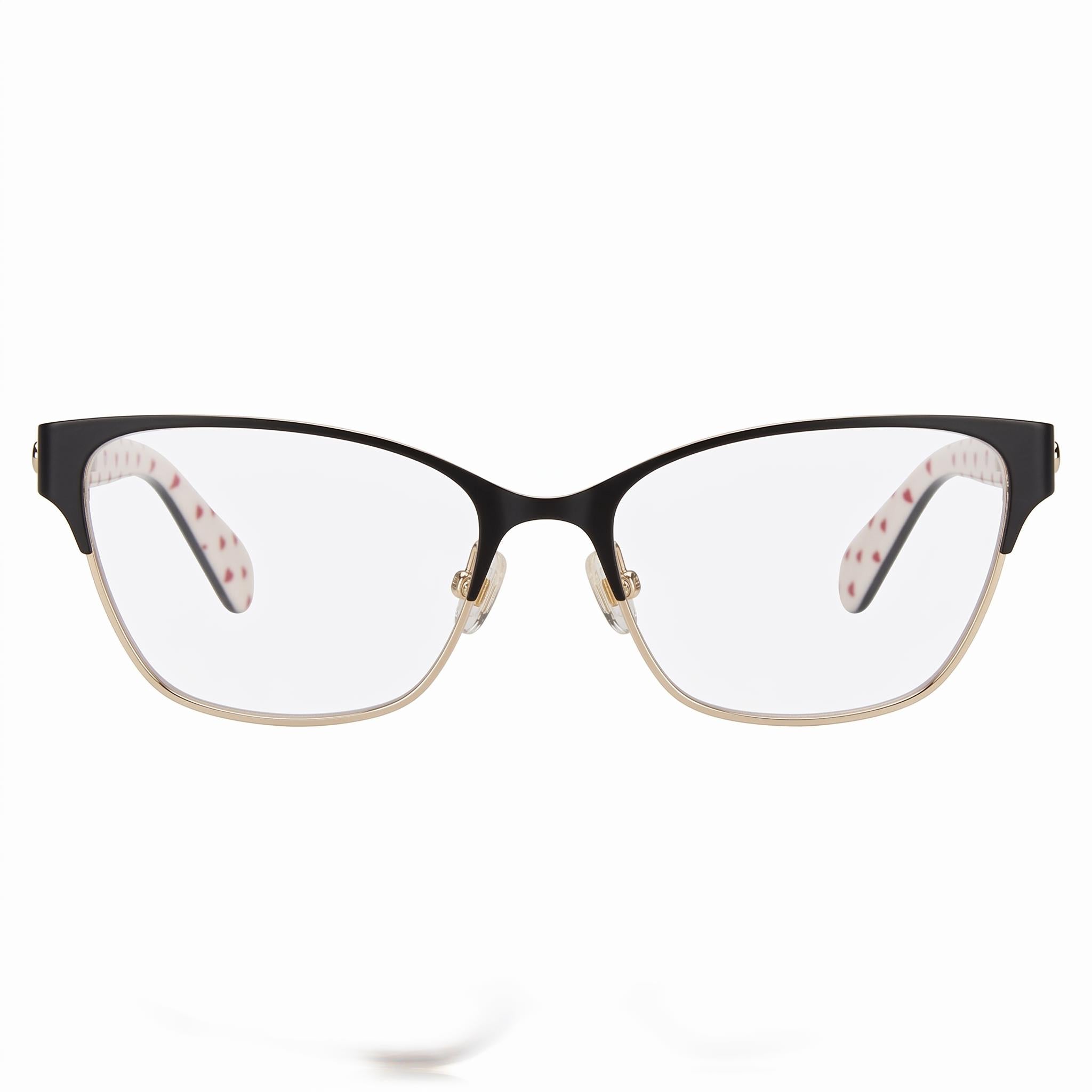 Gafas Kate Spade New York tipo cat eye negras y doradas para mujer, Photo 2