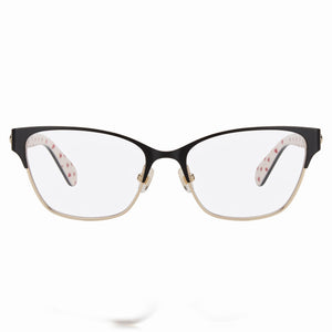 Kate Spade New York Cat Eye Eyeglasses for Women — front view, Stainless Steel