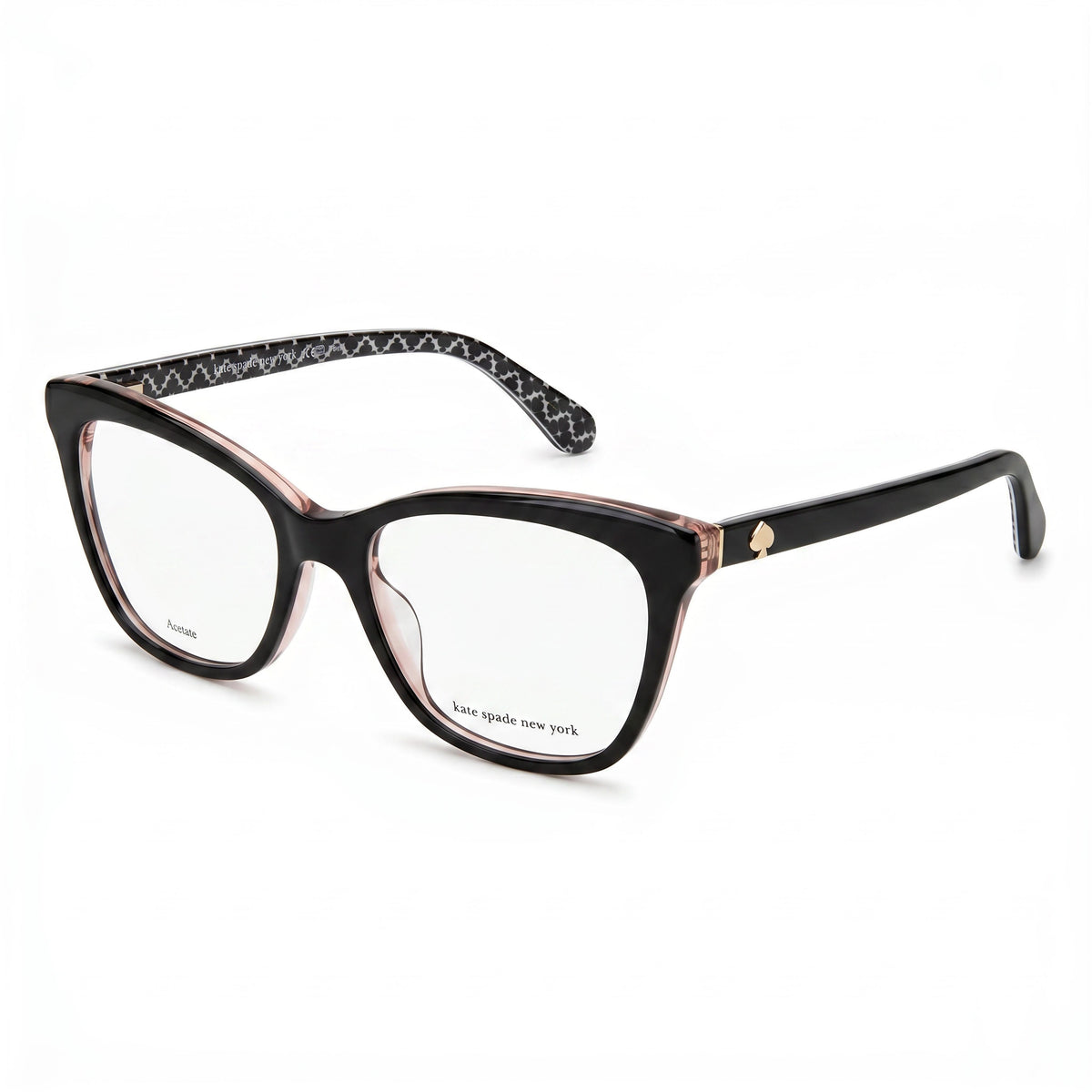 Kate Spade New York Black Pink Cat Eye Eyeglasses for Women, 52mm, Photo 1