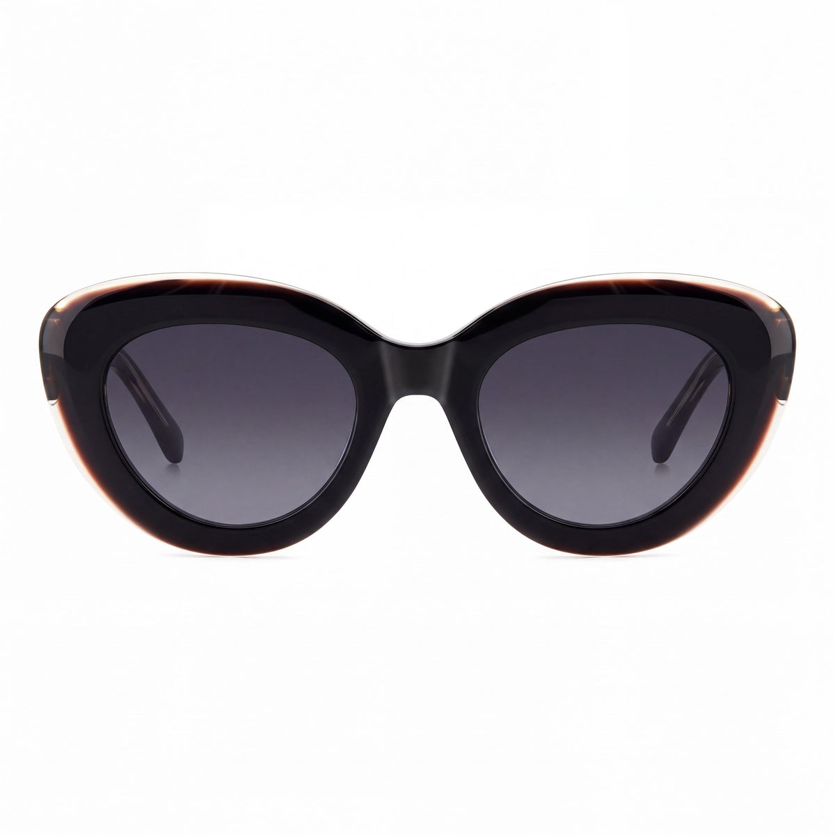 Gafas de sol casuales para mujer kate spade new york de acetato, color negro, rosa y gris oscuro sombreado, no polarizadas, 55 mm, Photo 2
