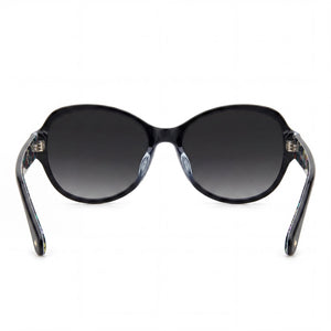 Kate Spade New York Oval Sunglasses Women — side view, Non-Polarized Dark Grey Shaded lens