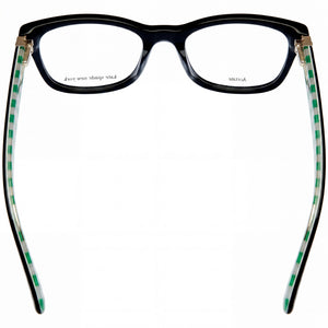 Kate Spade New York Modern Rectangle Eyeglasses for Women — front view, Acetate