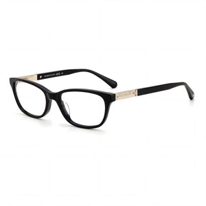 Kate Spade New York Shiny Black Rectangle Eyeglasses for Women, Plastic frame
