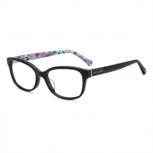 Kate Spade New York Black Rectangle Eyeglasses for Women, Acetate frame