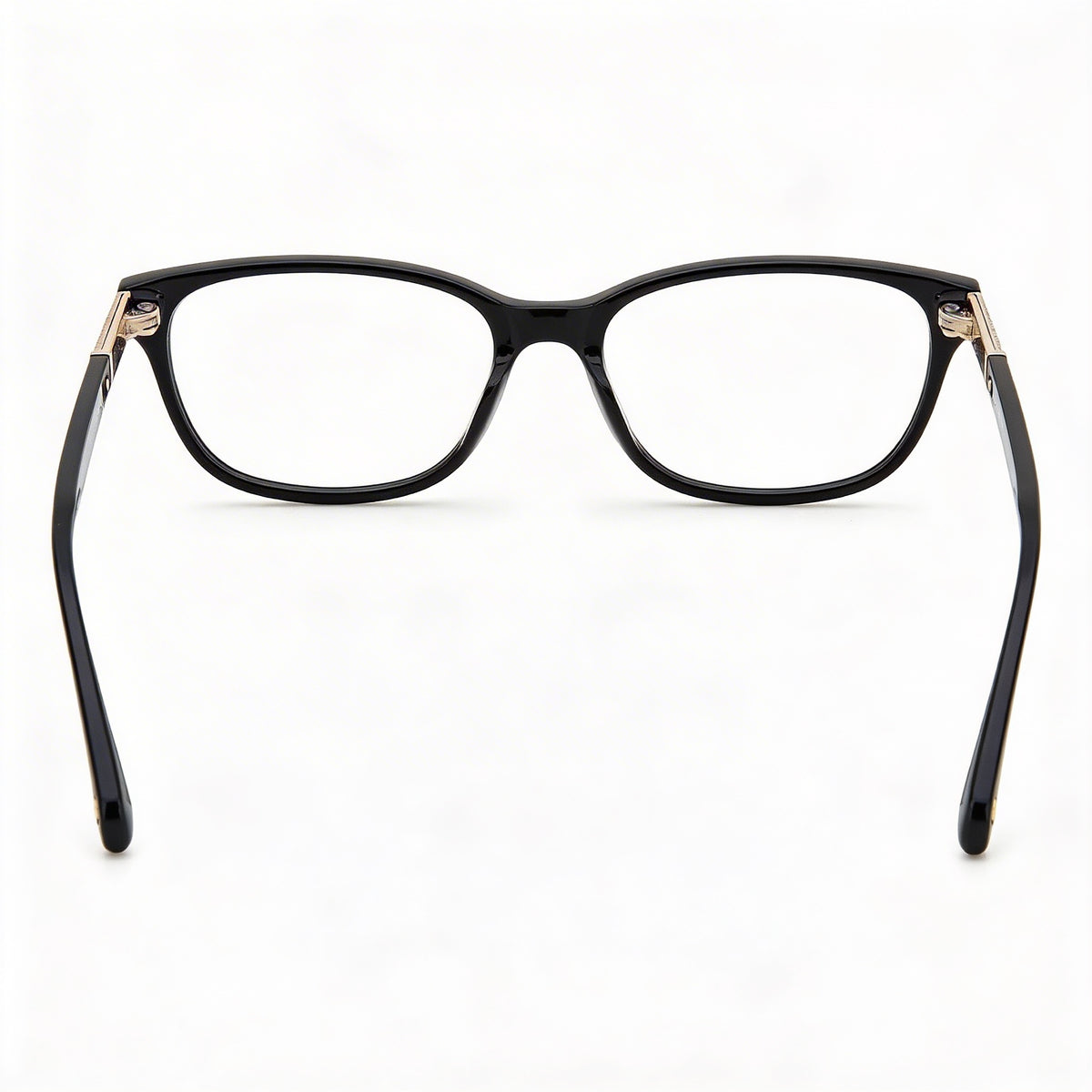 Gafas rectangulares Kate Spade New York Hazen en negro brillante para mujer, 49 mm, Photo 3