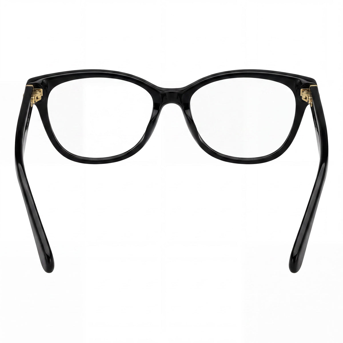 Gafas graduadas cuadradas para mujer Kate Spade New York, color negro con logotipo plateado, Photo 3