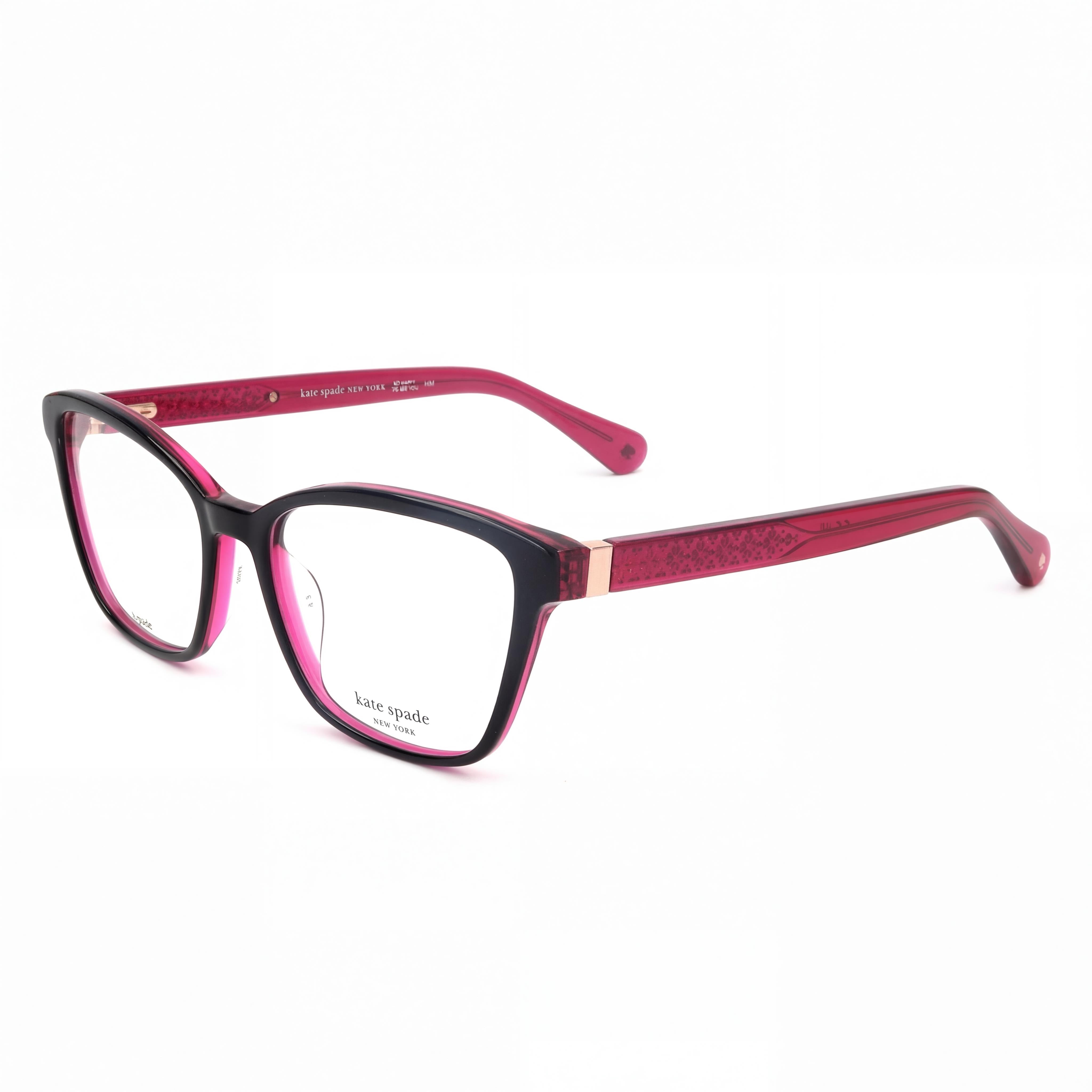 Kate Spade New York Gafas cuadradas negras para mujer, acetato 53mm, Photo 1