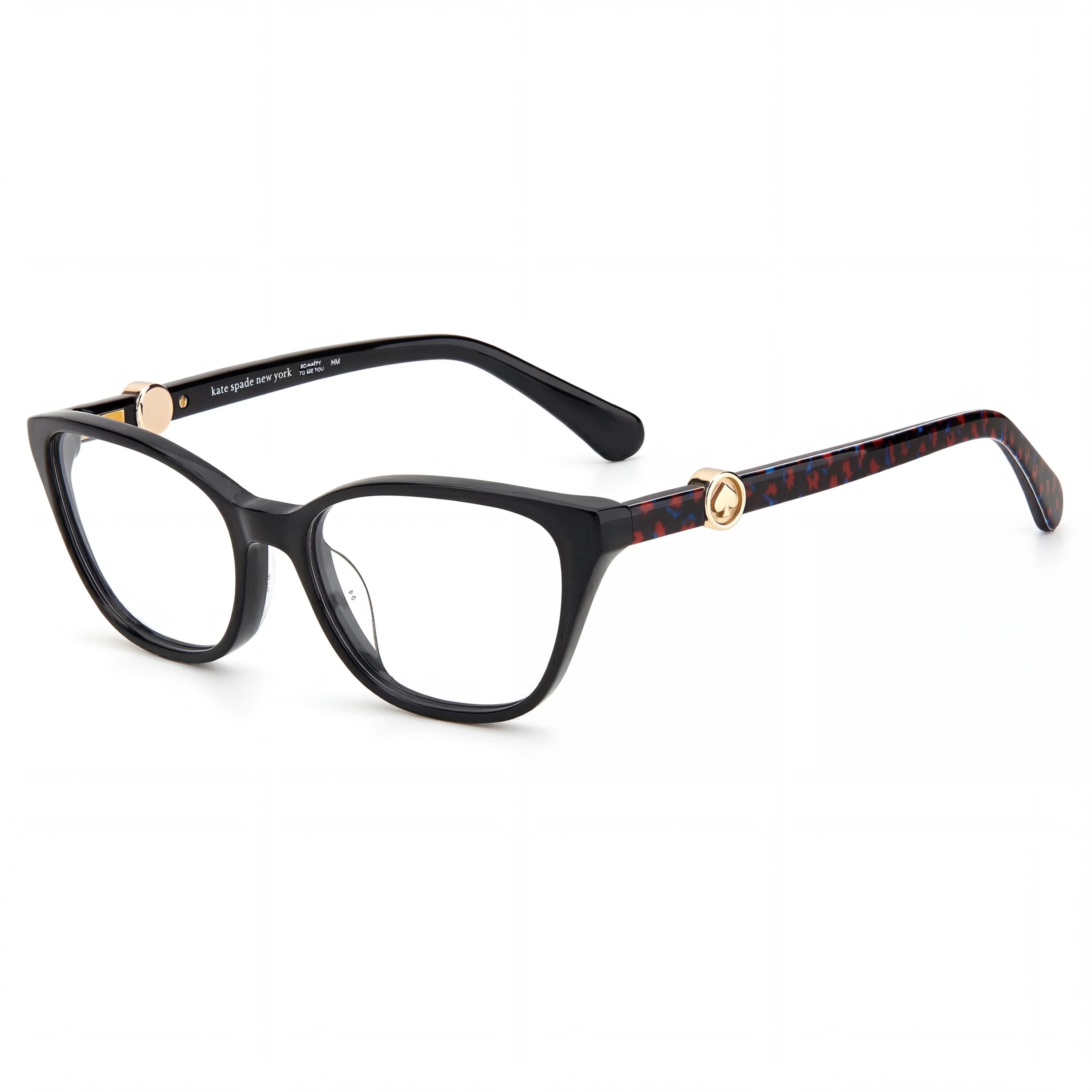 Gafas cuadradas negras Kate Spade New York para mujer, acetato de 49 mm, Photo 1