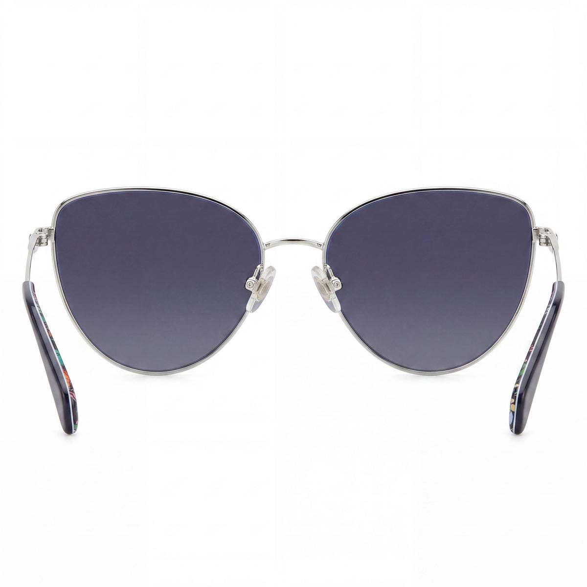 kate spade new york Gafas de sol de mujer de temporada de acero inoxidable azul gris gris oscuro sombreado de 55 mm con protección UV, Photo 4
