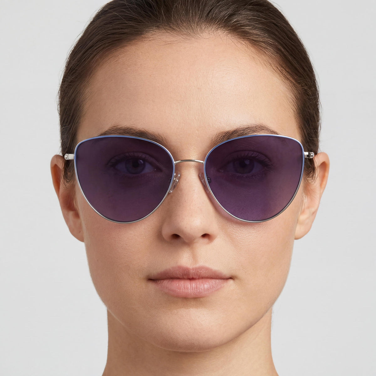 kate spade new york Gafas de sol de mujer de temporada de acero inoxidable azul gris gris oscuro sombreado de 55 mm con protección UV, Photo 5