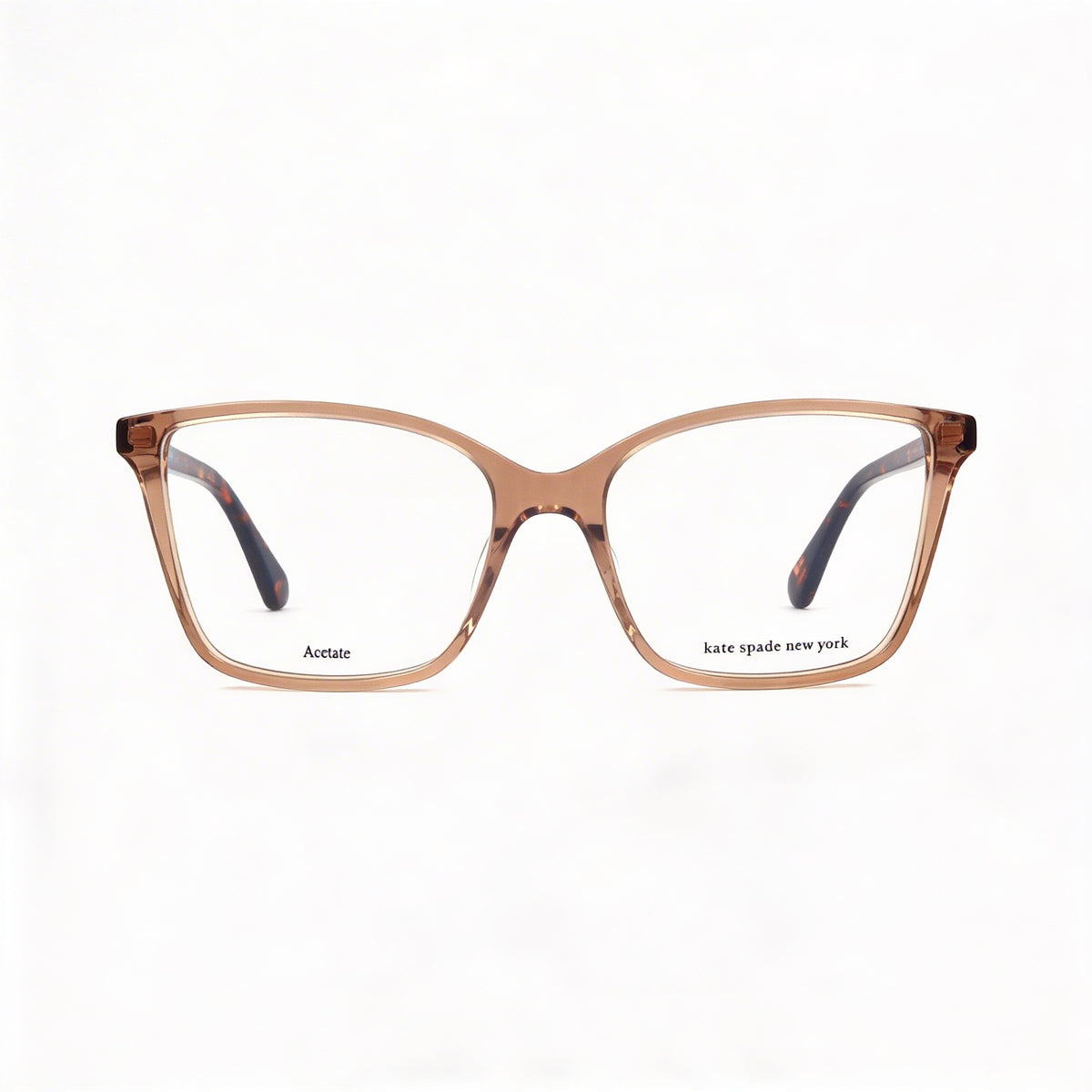 Kate Spade New York Beige Rectangle Eyeglasses Unisex, Acetate 53mm, Photo 2