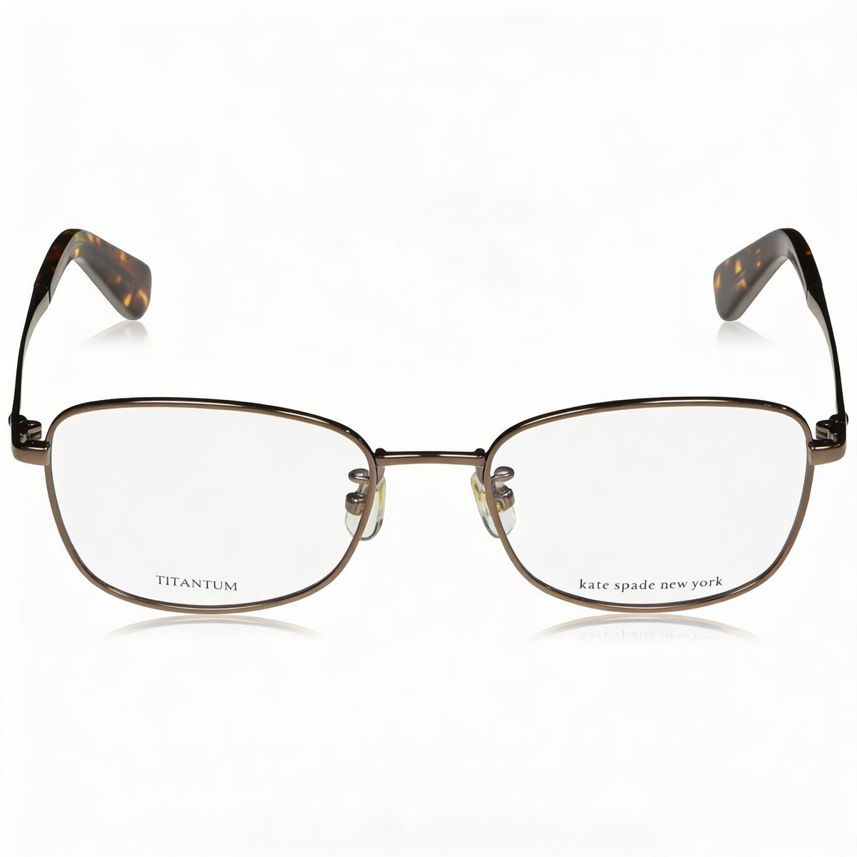 Kate Spade New York Brown Square Eyeglasses for Women, Titanium, Photo 2