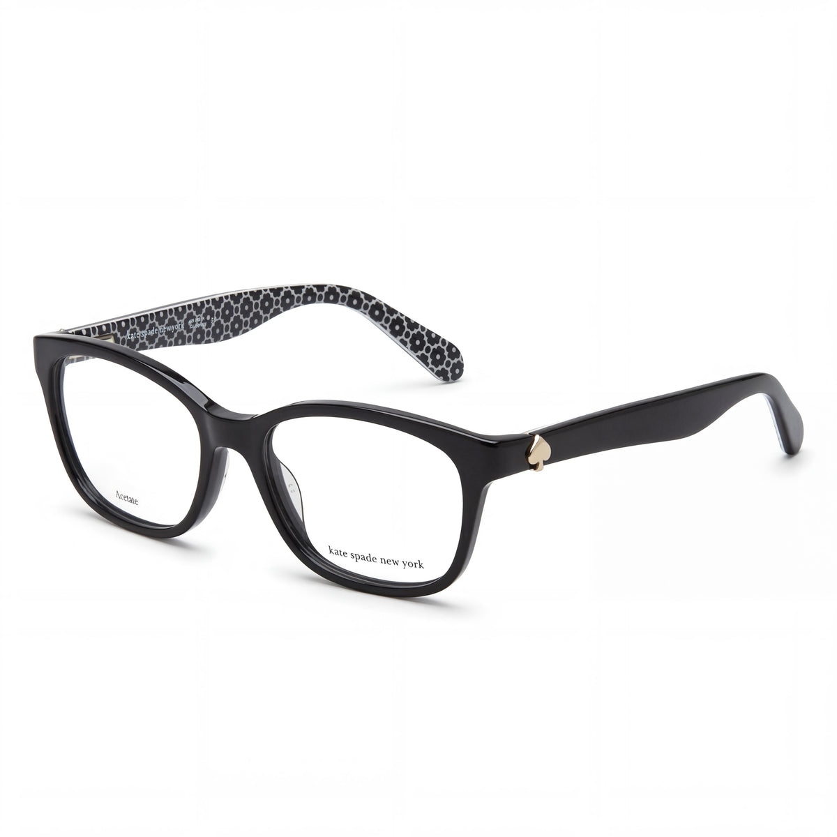 Gafas graduadas rectangulares unisex Kate Spade New York Brylie negras, 50 mm, Photo 1