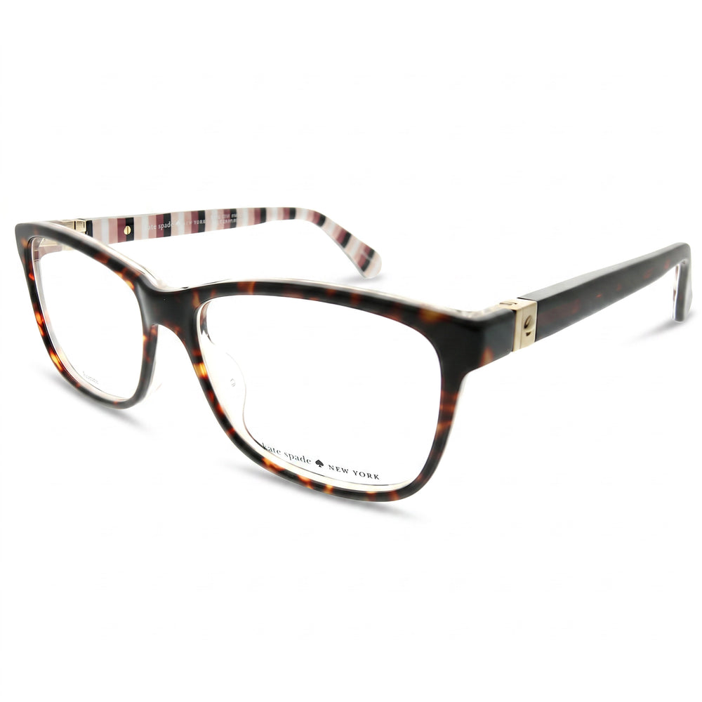 Kate Spade New York Calley Havana Square Eyeglasses for Women, Acetate frame