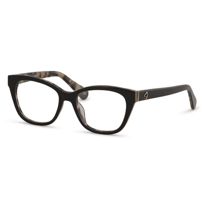 Kate Spade New York Carolan Black Square Eyeglasses for Women, Plastic frame