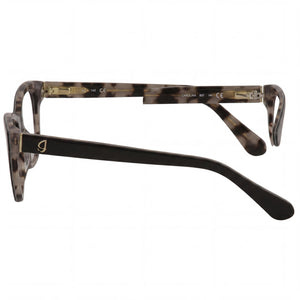 Kate Spade New York Carolan Square Eyeglasses for Women — interior view, Polycarbonate demo lenses