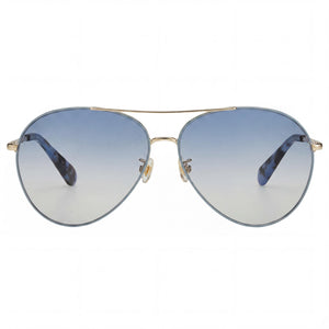Kate Spade New York Carolane/F/S Aviator Sunglasses for Women — front view, Metal frame