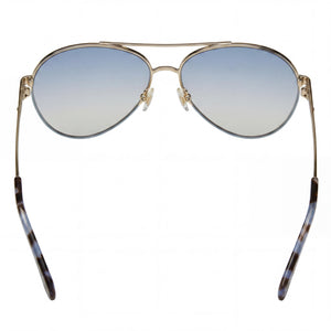 Kate Spade New York Carolane/F/S Aviator Sunglasses for Women — interior view, Blue lens detail