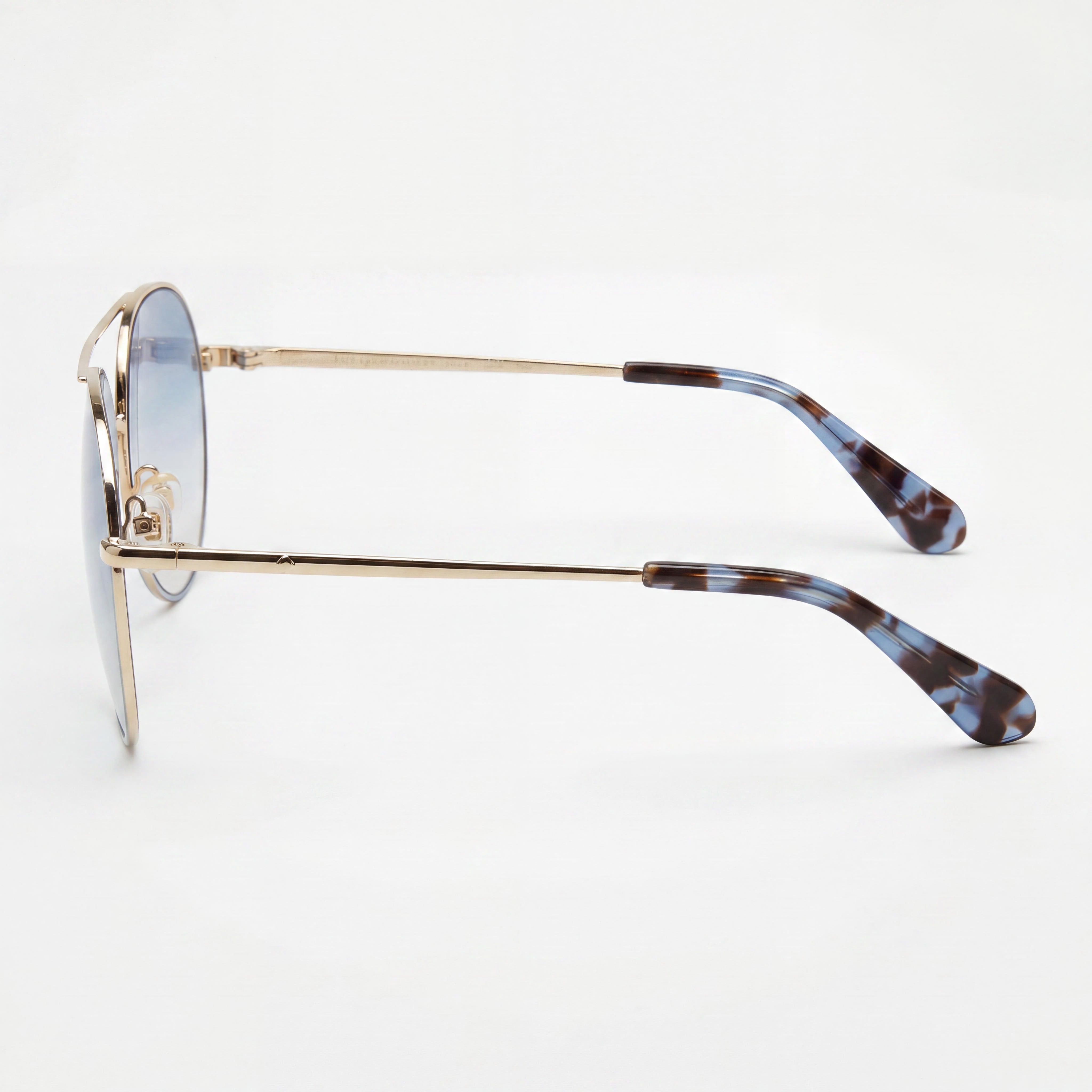 Kate Spade New York Carolane/F/S Women's Metal Blue Gold Blue Lens Pilot Asian Fit UV Protection Sunglasses 61mm, Photo 3