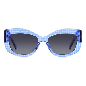 Kate Spade New York Casual Rectangle Sunglasses for Women — front view, Ecological Oil frame