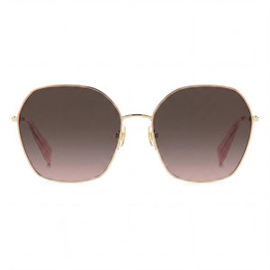 Kate Spade New York Casual Round Sunglasses for Women — front view, Stainless Steel frame