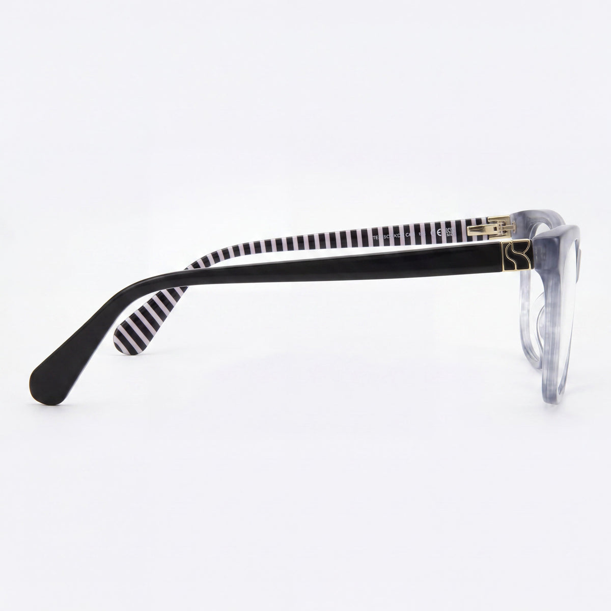 Kate Spade New York Classic Grey Horn Square Eyeglasses for Women, Photo 3