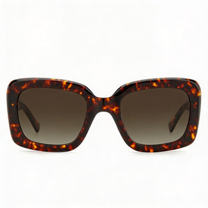 Kate Spade New York Classic Rectangle Sunglasses for Women — front view, Plastic frame