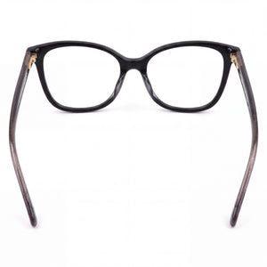 Kate Spade New York Darcie Rectangle Eyeglasses Unisex — side view, Black Polycarbonate temples