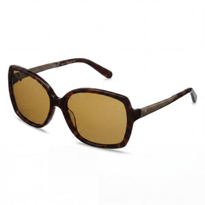 Kate Spade New York Darilynnps Havana Rectangle Sunglasses for Women, Brown lens