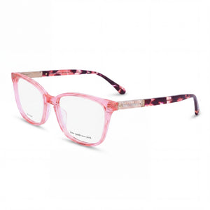 Kate Spade New York Davina Pink Square Eyeglasses for Women, Acetate frame