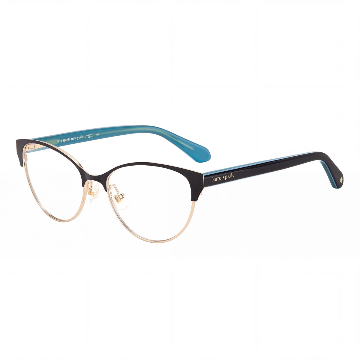 Kate Spade New York Emelyn Black Cat Eye Eyeglasses for Women, 52mm, Photo 1