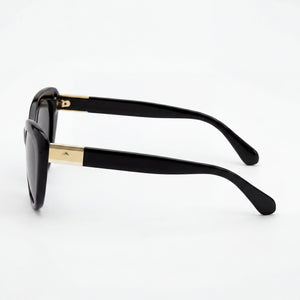 Kate Spade New York Emmalynn/S Cat Eye Sunglasses Women — side view, Polarized Gray lens