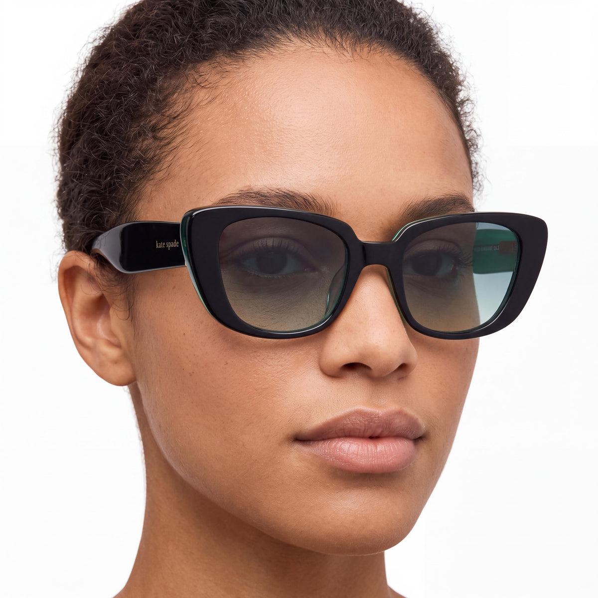 Gafas de sol para mujer Kate Spade New York Fabia/S negras y verdes, 51 mm, Photo 4