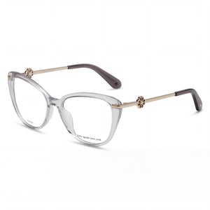 Kate Spade New York Flavia Gray Cat Eye Eyeglasses for Unisex, Plastic frame