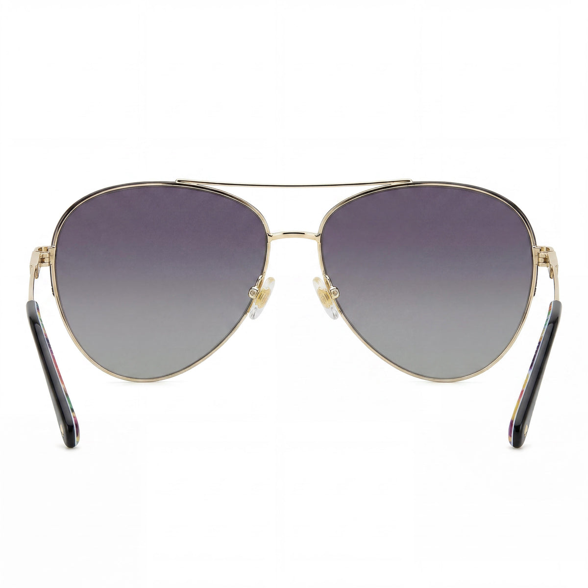 Kate Spade New York Aviator Gold Black Sunglasses for Women, 55mm, Photo 4