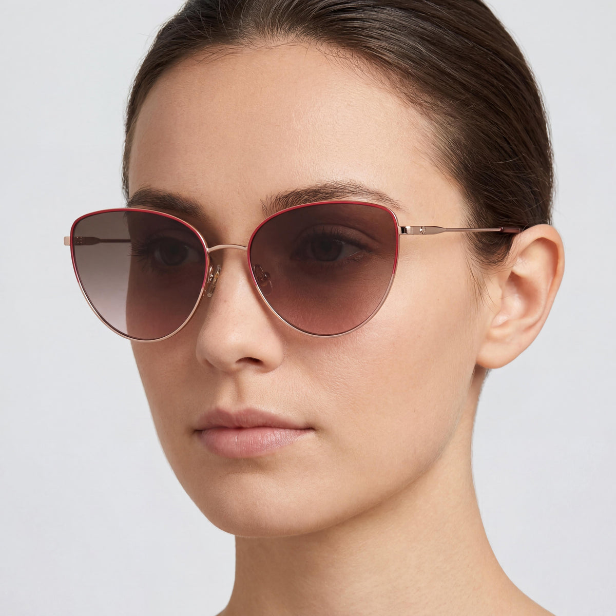 Kate Spade New York Gold Cat Eye Sunglasses for Women, 55mm, Photo 4