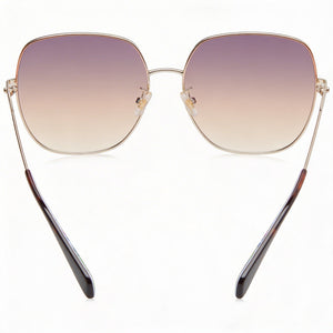 Kate Spade New York Shield Sunglasses Women — side view, Non-Polarized Red Gold lens
