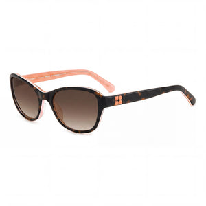 Kate Spade New York GOLDA/G/S Havana Rectangle Sunglasses for Women, Brown lens