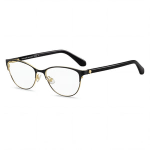 Kate Spade New York Hadlee Black Cat Eye Eyeglasses for Women, Stainless Steel frame
