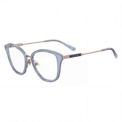 Kate Spade New York Hallie/g Blue Cat Eye Eyeglasses for Women, Metal frame